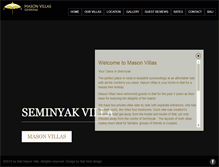 Tablet Screenshot of masonvillas.com